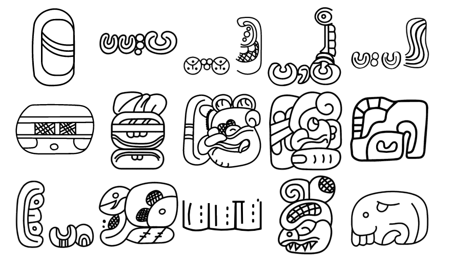 1000+ Mayan Hieroglyph SVG Icons For Free Download